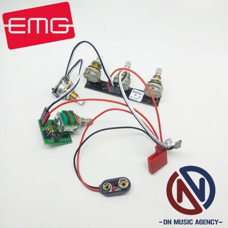 pre amp EMG B30 EQ bass system aktif original preamp