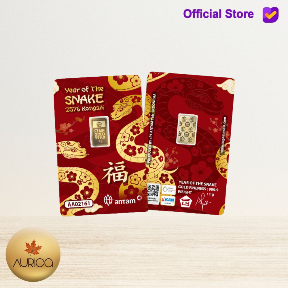 Logam Mulia Antam Press ( LM ) Edisi Imlek Series Ular - 1GR