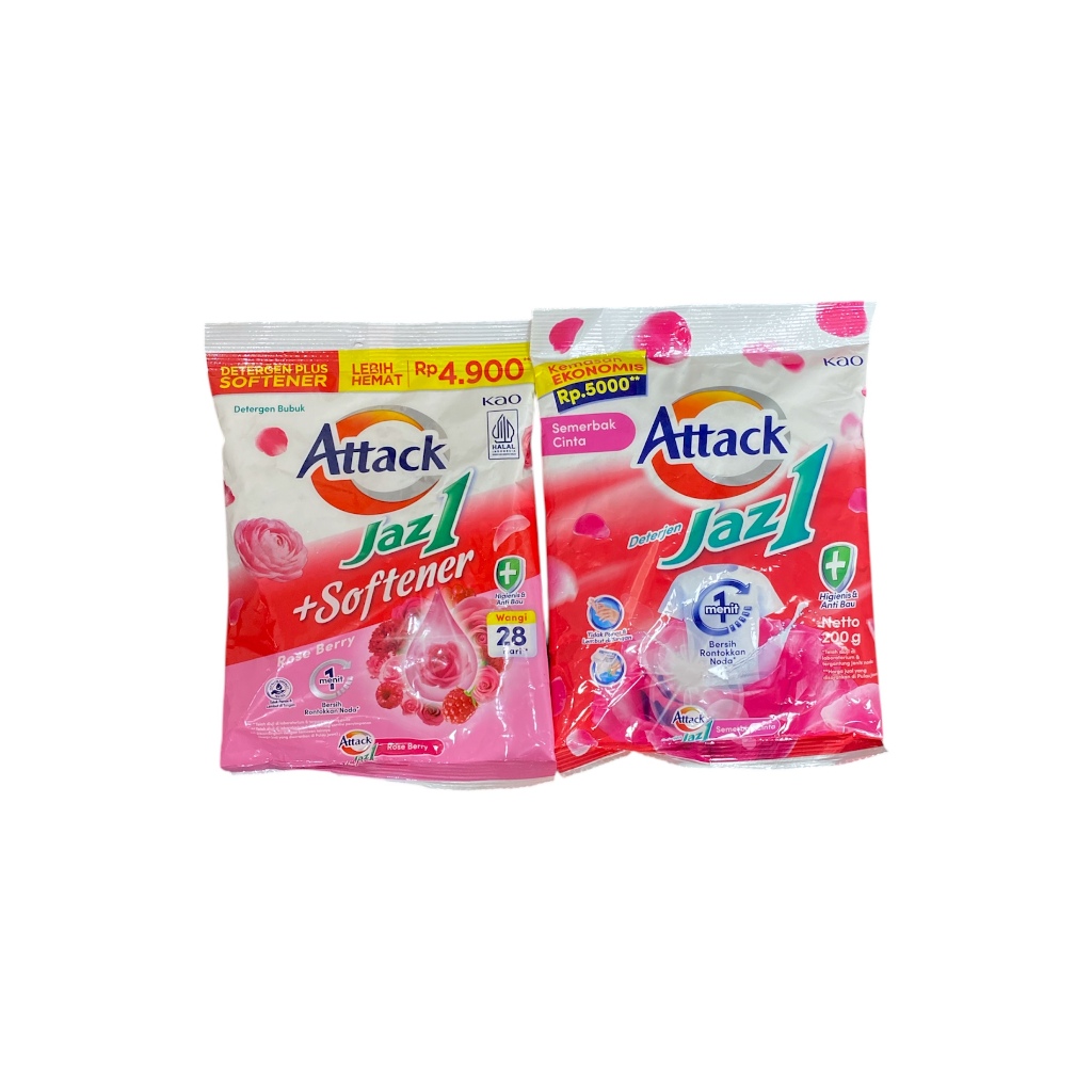 Attack Jaz 1 Deterjen Jas One 260gr Kemasan Extra Jumbo Ekonomis Deterjen Bubuk Attack