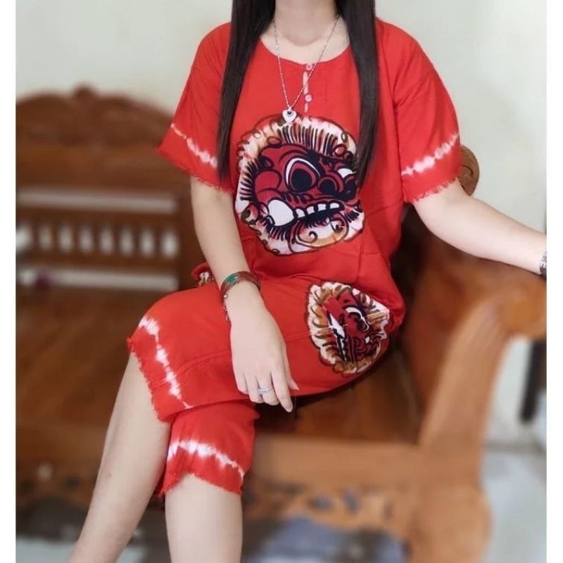 Setelan baju tidur baju setel barongan pakaian wanita setelan wanita barong pakaian santai daster st