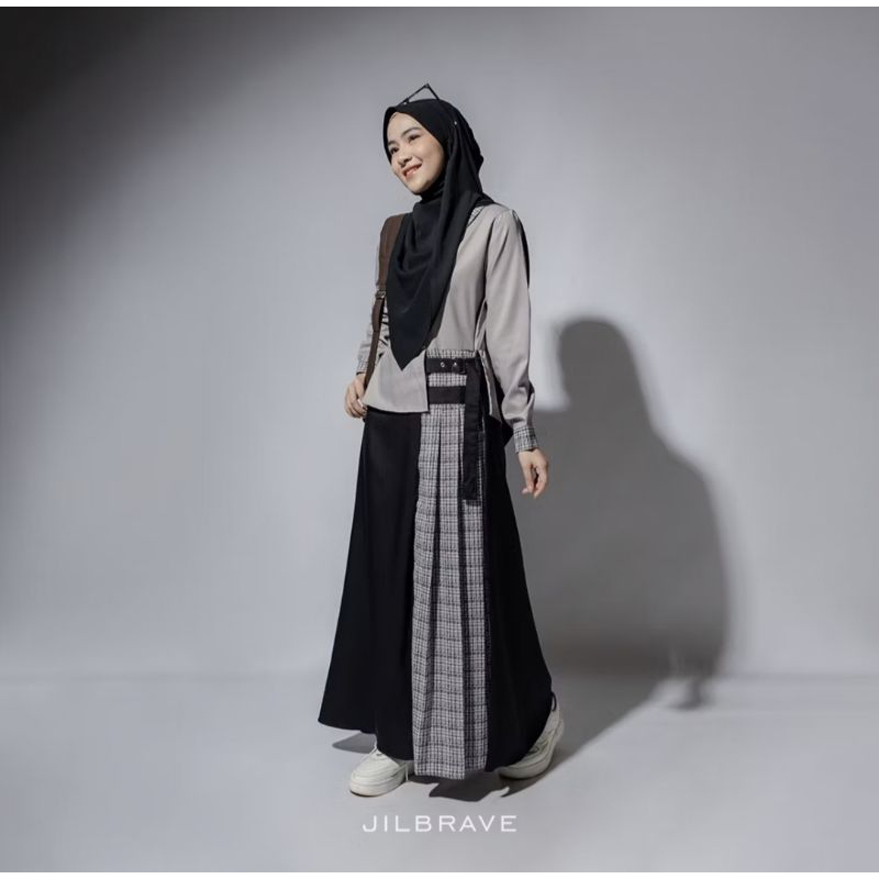 preloved jilbrave amara dress baju gamis hitam