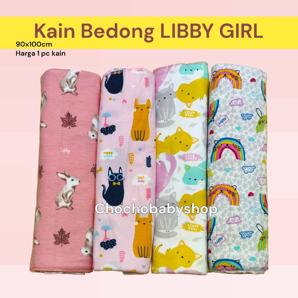 Kain Bedong LIBBY GIRL / Bedong Bayi Baru Lahir