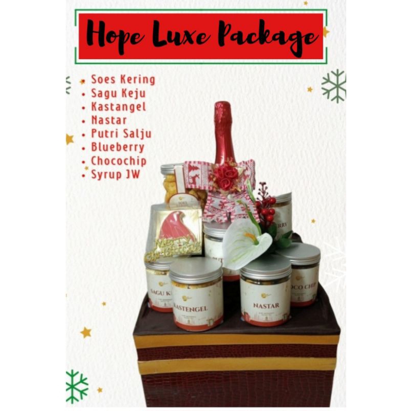 

Hampers / Parcel Kue Natal, Kue Kering ala DouxDélices Hope Luxe Package (Free Kartu Ucapan)