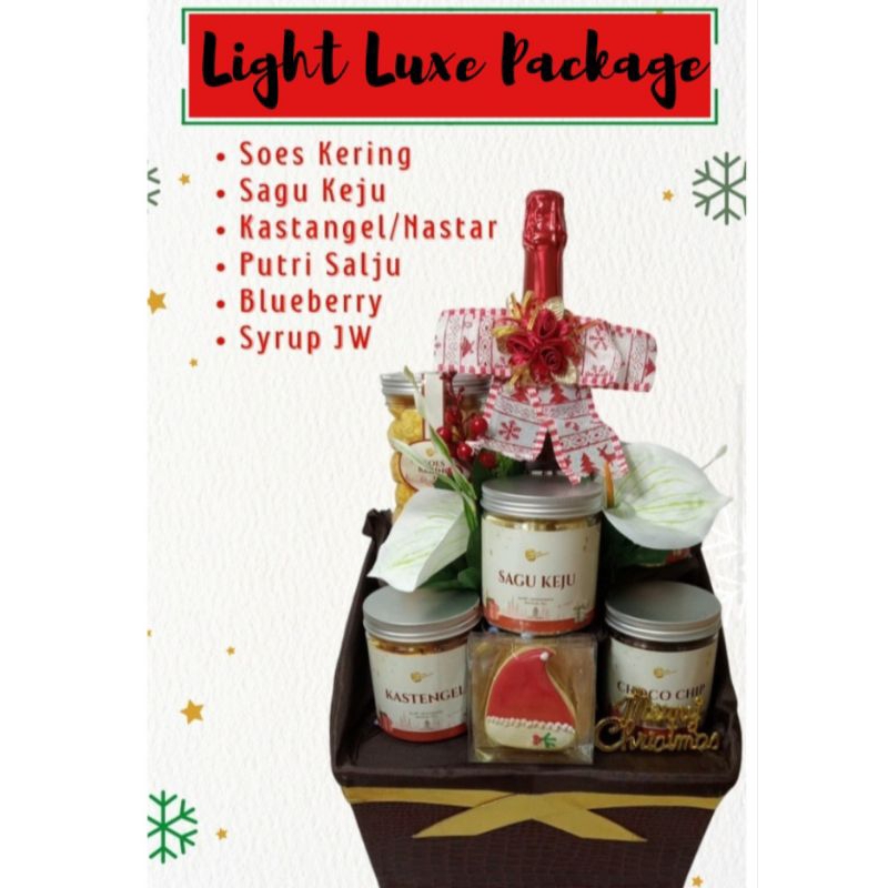 

Hampers / Parcel Kue Natal, Kue Kering ala DouxDélices Light Luxe Package (Free Kartu Ucapan)