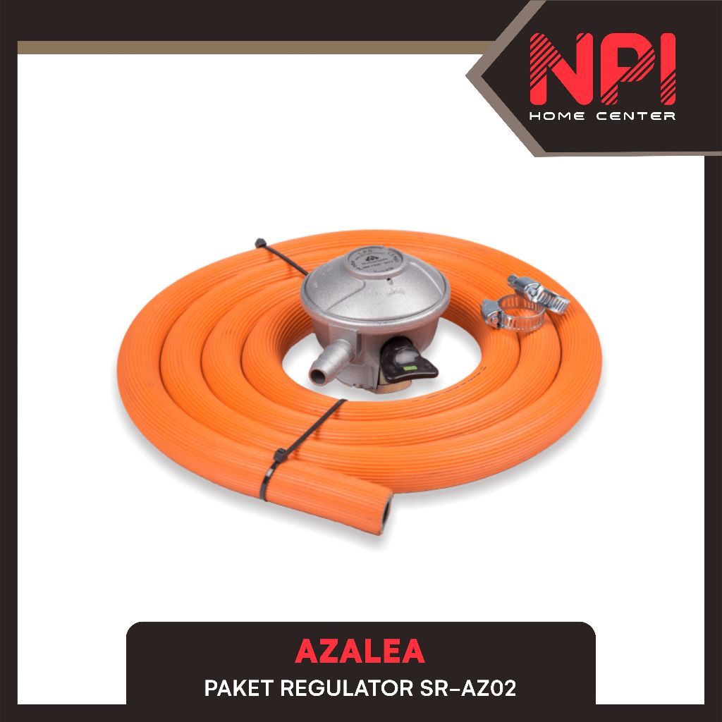 Azalea - Paket Selang Regulator Kompor Gas Tekanan Rendah Sr-Az02 Sraz02
