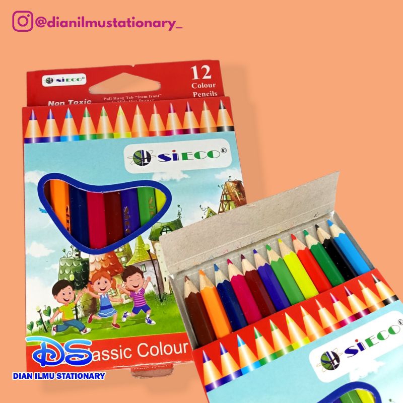 

pensil warna sieco 12 warna pendek