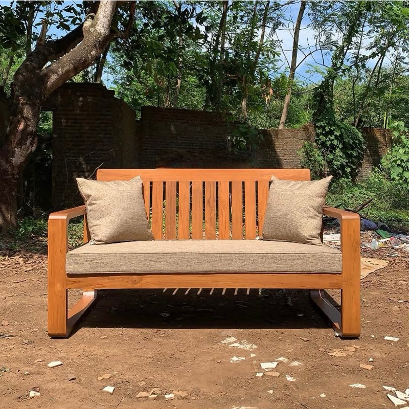 Bangku kayu jati sofa jati minimalis sofa tamu jati sofa minimalis