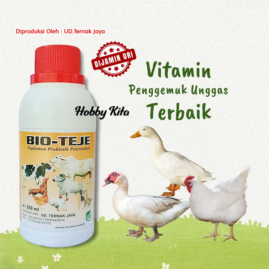 Penggemuk Entok Jumbo Bebek Ayam Kampung Broiler Bangkok Penambah Nafsu Makan Hewan Ternak