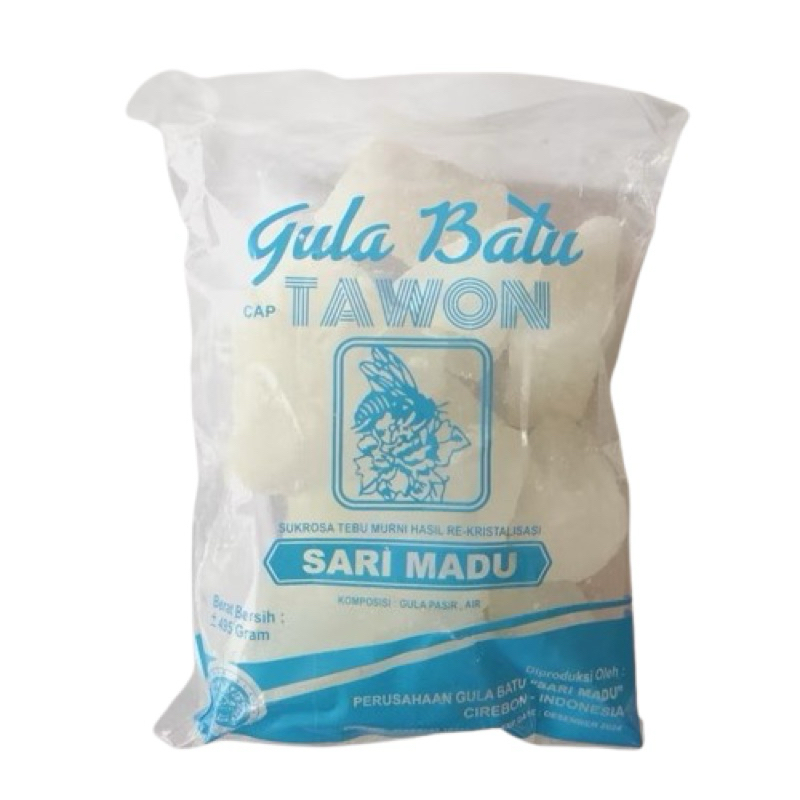 

Gula Batu Putih Tawon 250 gram FREE DUS + BUBBLE