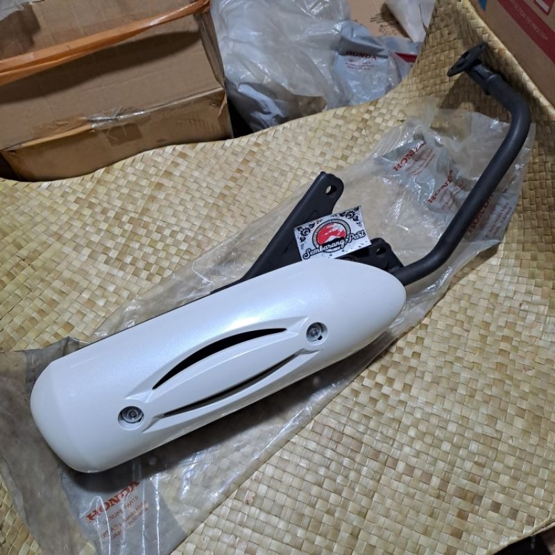 KNALPOT MUFFLER HONDA SCOOPY KARBU ORIGINAL AHM