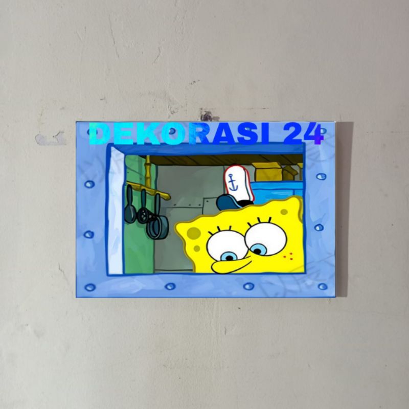 Hiasan Dinding Poster Jendela Spongebob 08