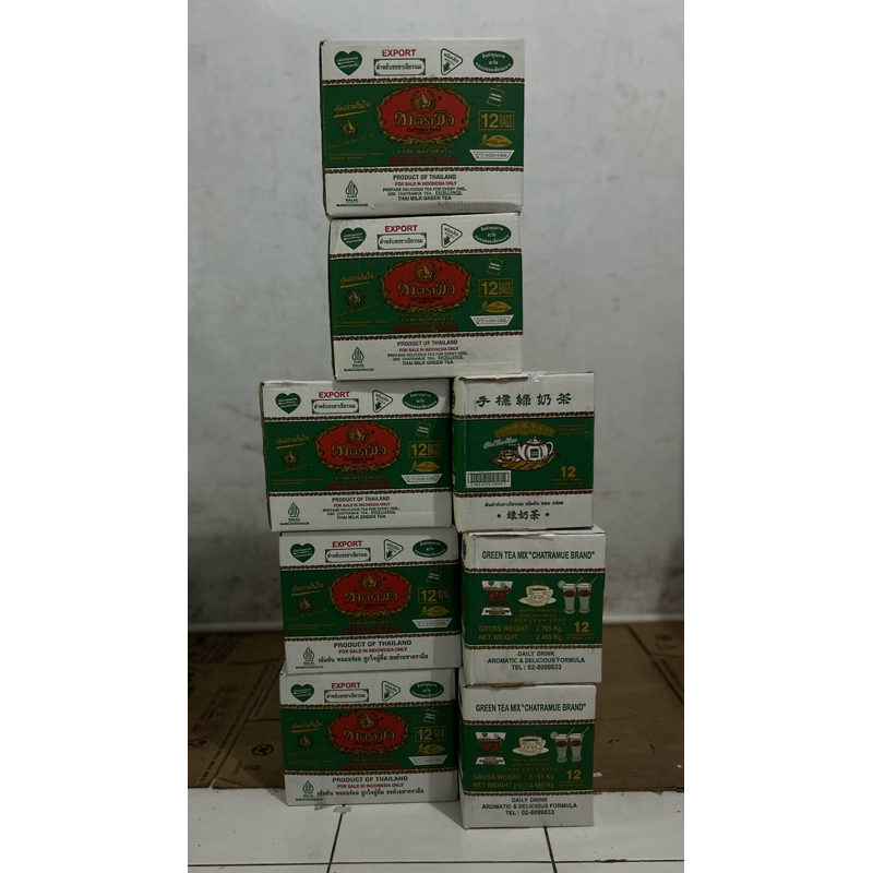 

Paket 8 Dus Green Tea Chatramue 96 Bks BPOM HALAL Green tea