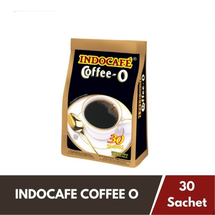 

Kopi Hitam Gula Instant INDOCAFE COFFEE-O isi 30's