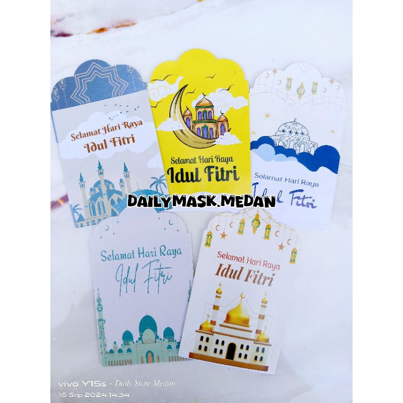 

(RANDOM) Amplop lebaran siap pakai satu pack isi 10 lembar sudah di lem