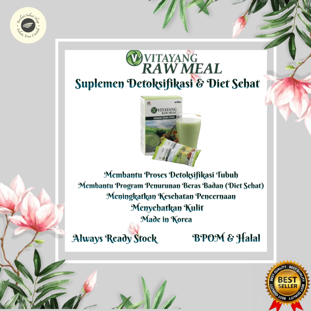 Suplemen Detox & Diet Pelangsing Vitayang Raw Meal KK Indonesia Raw Food Made In Korea