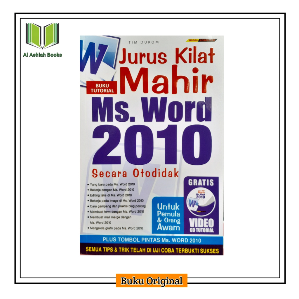 buku Jurus Kilat Mahir Ms. Word 2010 Secara Otodidak