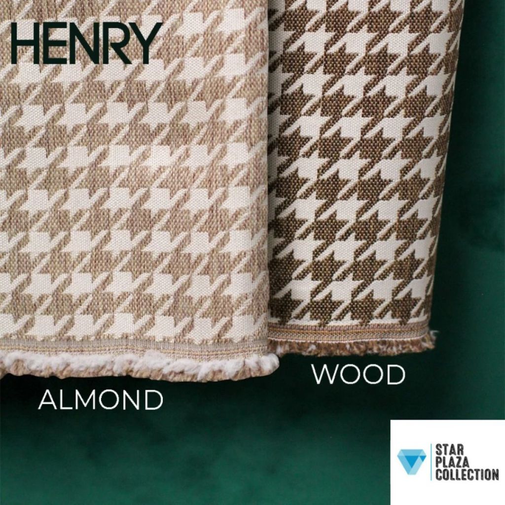 Promo Henry Premium Canvas Fabric Yugos - Bahan Kain Motif Minimalist Classic Retro Sofa / Jok Kursi