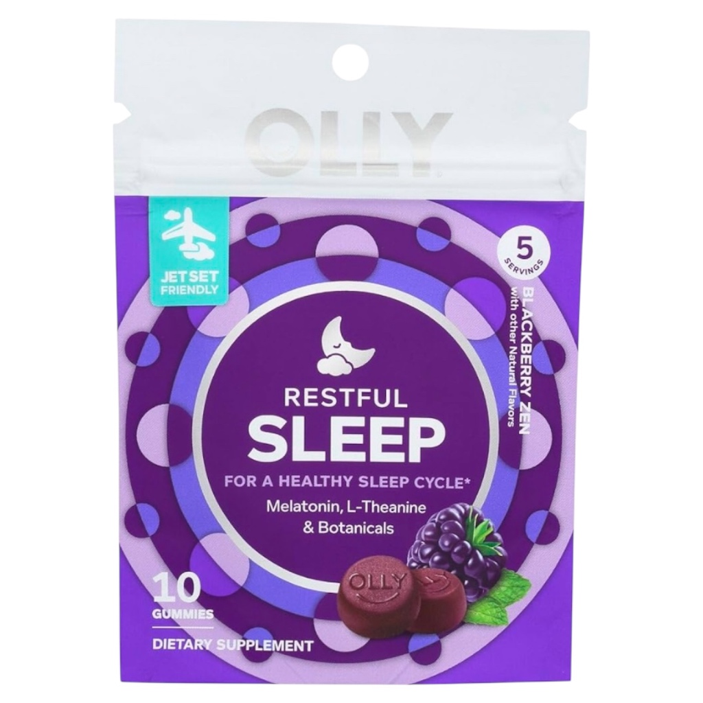 

Permen Olly membantu tidur cepat dan nyenyak sleep gummy melatonin kemasan sachet isi 10