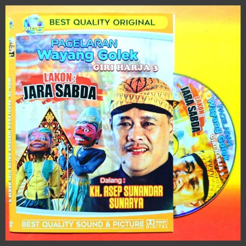 Kaset MP5 Video Wayang Golek Lalakon Jara Sabda - Cepot Rarabi isi 2 Judul Dalang Asep Sunandar