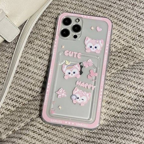 [TCS] [ON SALE] lina bell clear case soft TPU card slot photocard samsung A11/M11