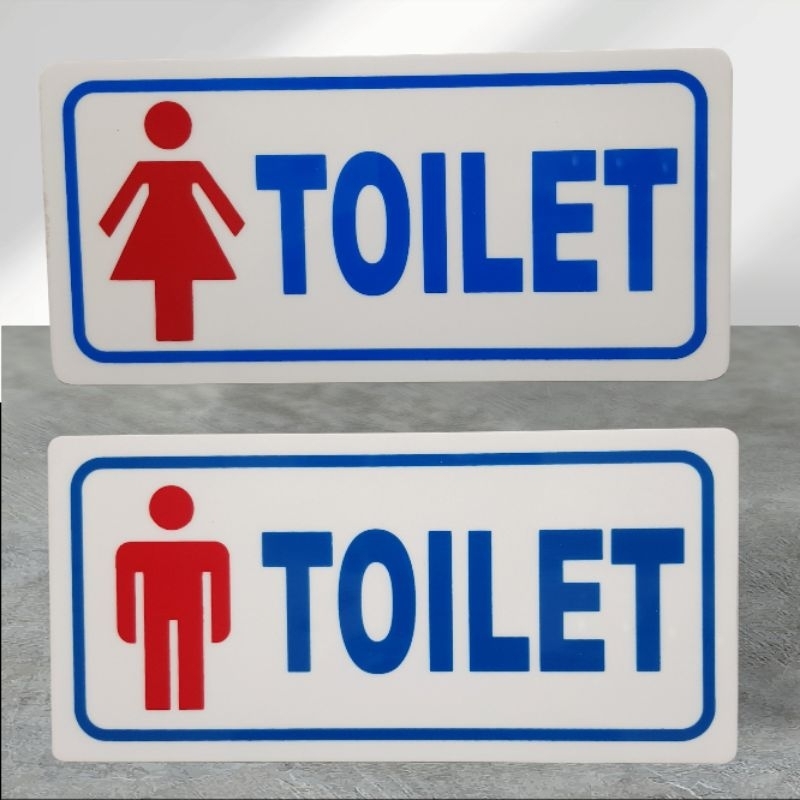 

Akrilik sign board / papan nama TOILET pria-wanita (harga sepasang)