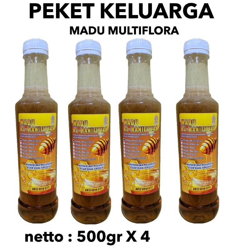 

PAKET KELUARGA | MADU MULTIFLORA KEMASAN 500gram × 5 / madu 2kg / madu multiflora 2kg / madu multiflora 500gram / madu asli / madu murni / madu asli murah / madu murah