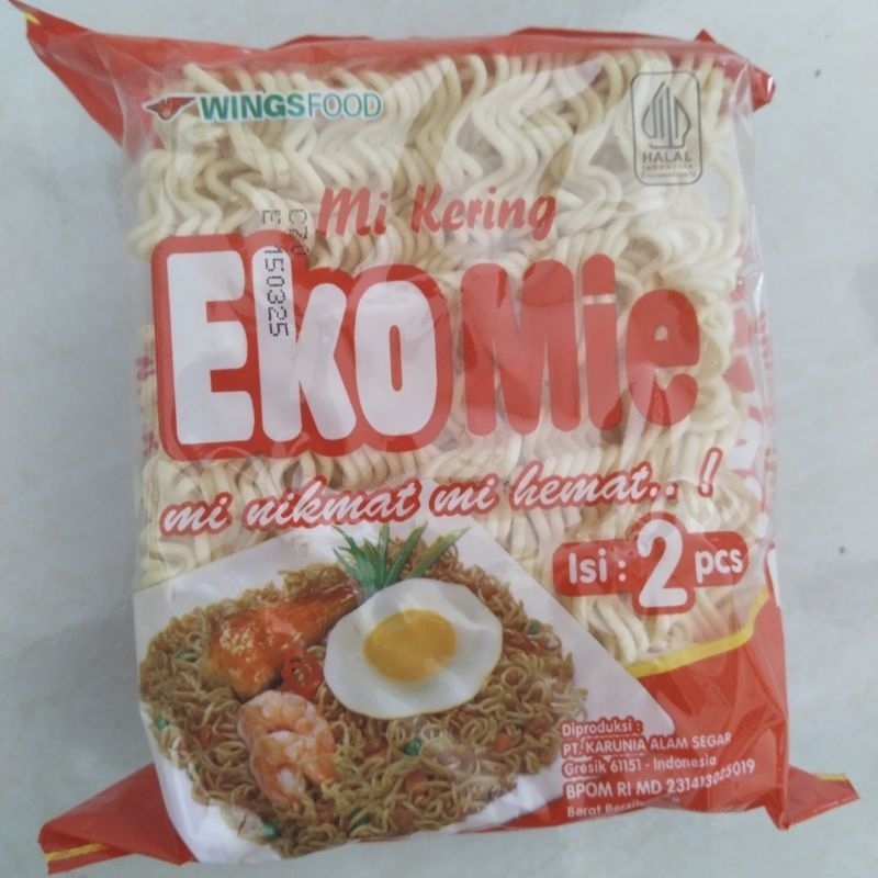 

Mie kering Eko Mie 1 pcs x 110 gram isi 2 mie kering