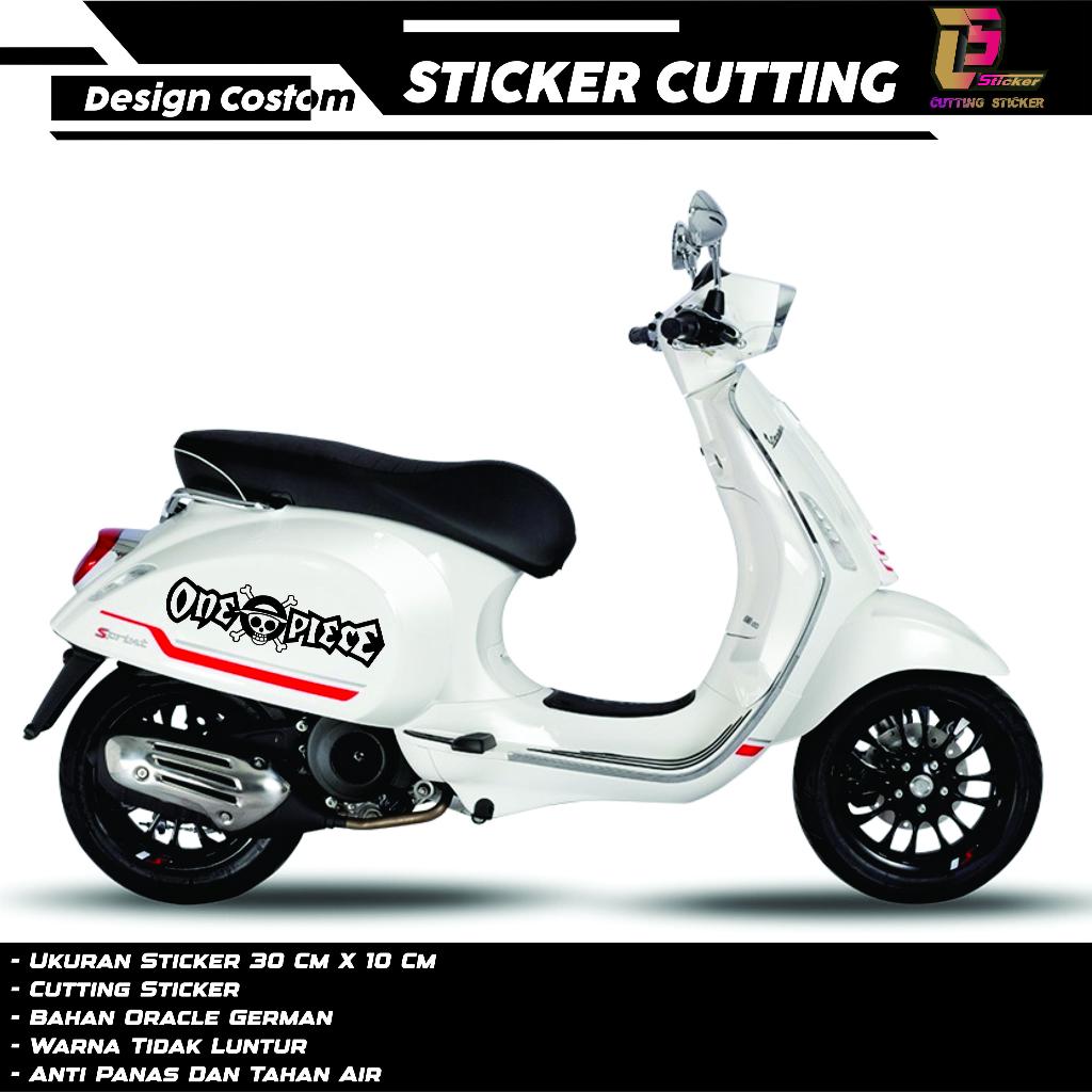 STICKER CUTTING STIKER MOTOR STRIPING CUTTING VESPA SC VSP SPRINT LX SCOOPY ONE PIECE