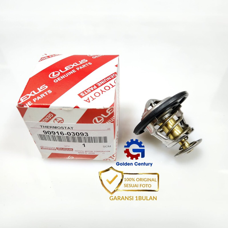 THERMOSTAT INNOVA FORTUNER BENSIN VIOS YARIS GARANSI 03093 ORI GARANSI