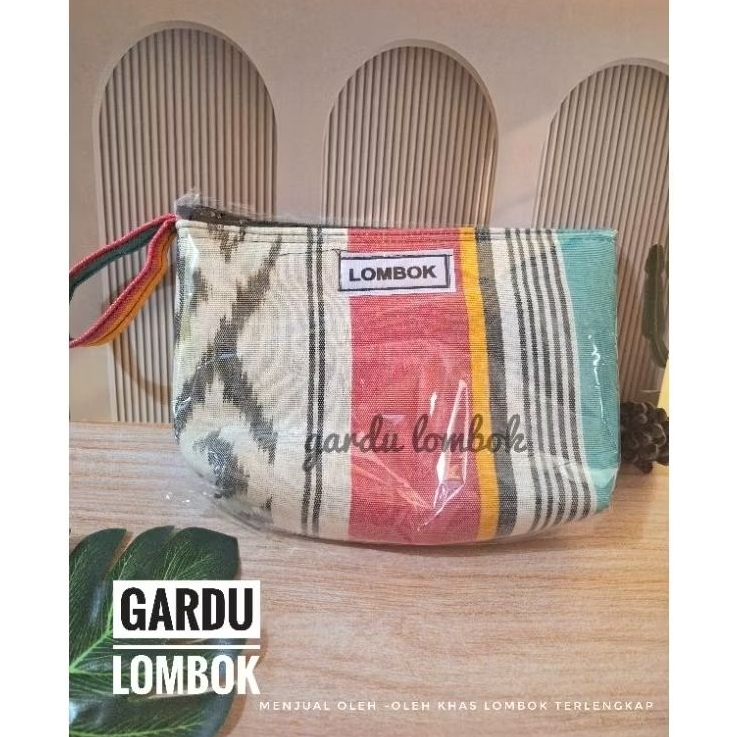 Souvenir Lombok Dompet/pouch jumbo Tenun  Lombok