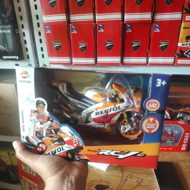 diecast MotoGP Honda Repsol miniatur motor maisto