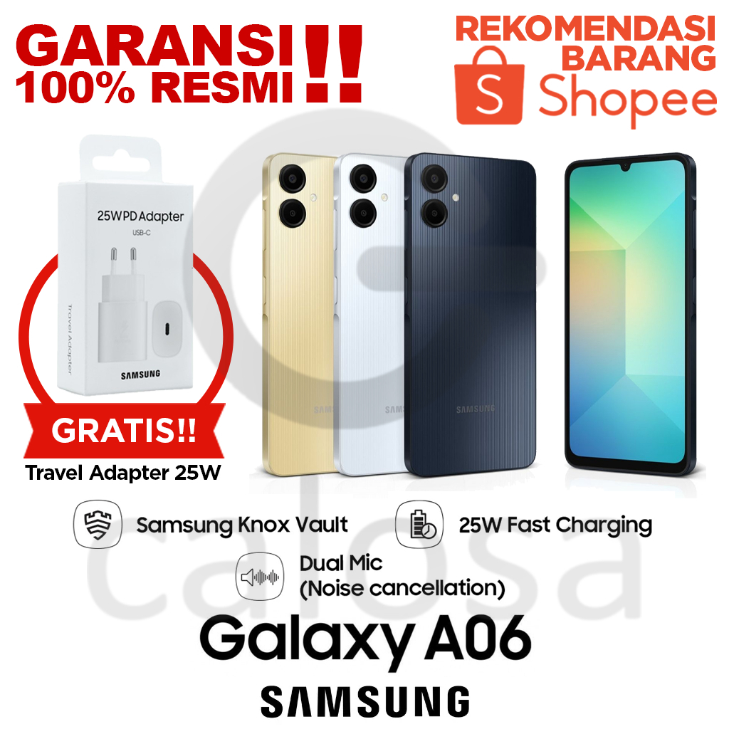 Samsung Galaxy A06 5G RAM 4GB Storage 64GB | RAM 4GB Storage 128GB | RAM 6GB Storage 128 GB  - Garan