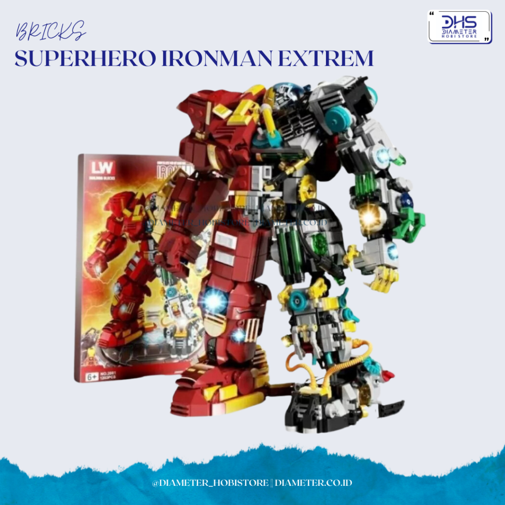 Brick Superhero Ironman Extrem/Lego Superhero Ironman Extrem