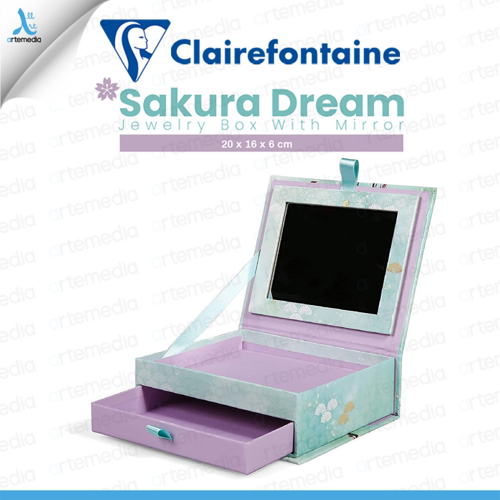 

Clairefontaine Sakura Dream Jewelry Box With Mirror