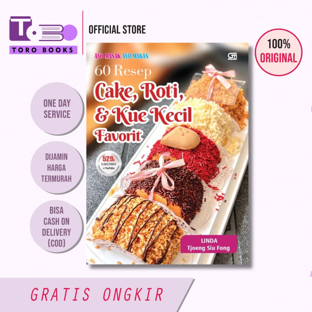60 Resep Cake, Roti, dan Kue Kecil Favorit