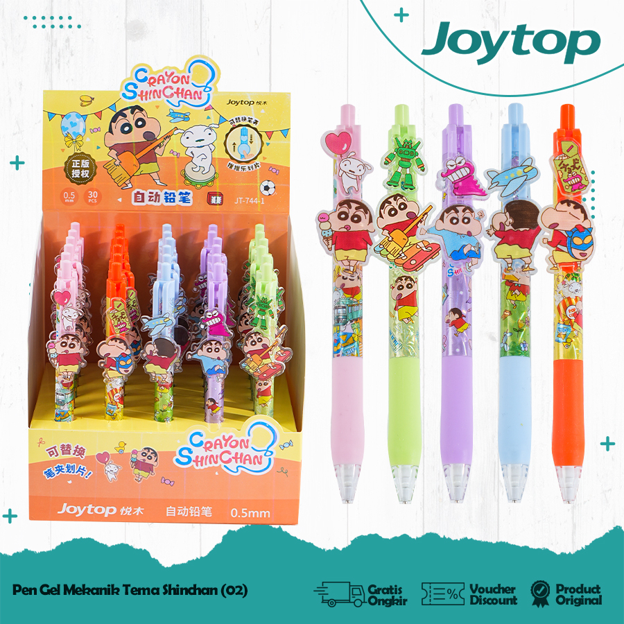 

JOYTOP Pensil Mekanik/ Pulpen Gel Pen 0.5mm Crayon Shinchan