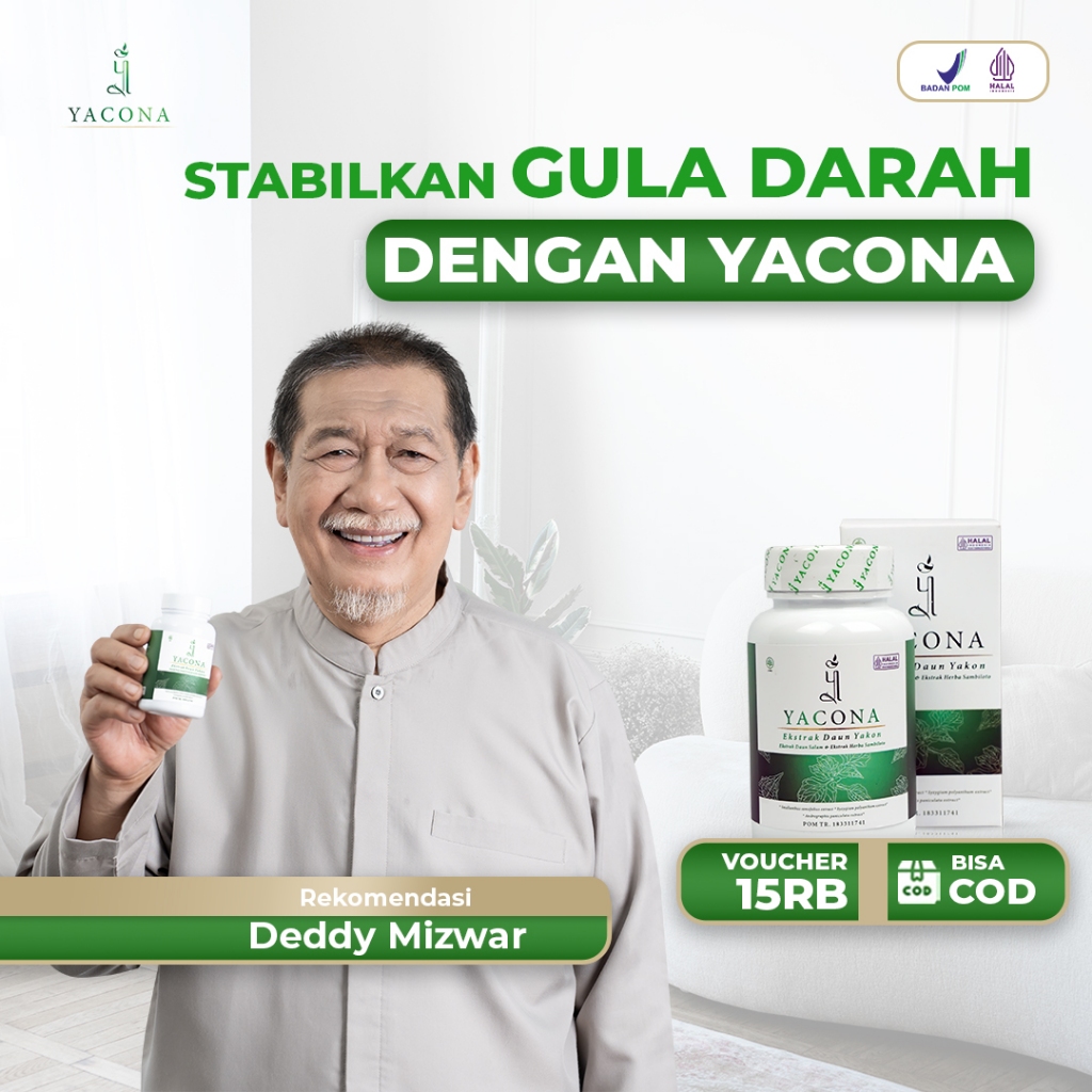 Yacona Kapsul Diabetes Obat Diabetes Herbal Turunkan Gula Darah Tinggi isi 60 Kapsul
