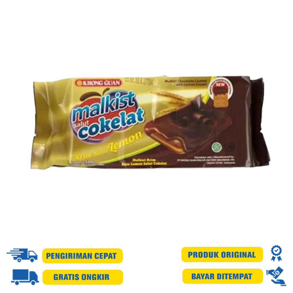 

Khongguan Malkist Salut Coklat Krim Lemon 130 Gram