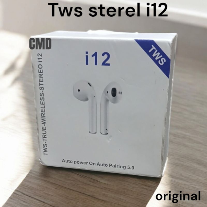 TWS Stereo i12 Headseat Bluetooh Original bisa untuk iphone/android