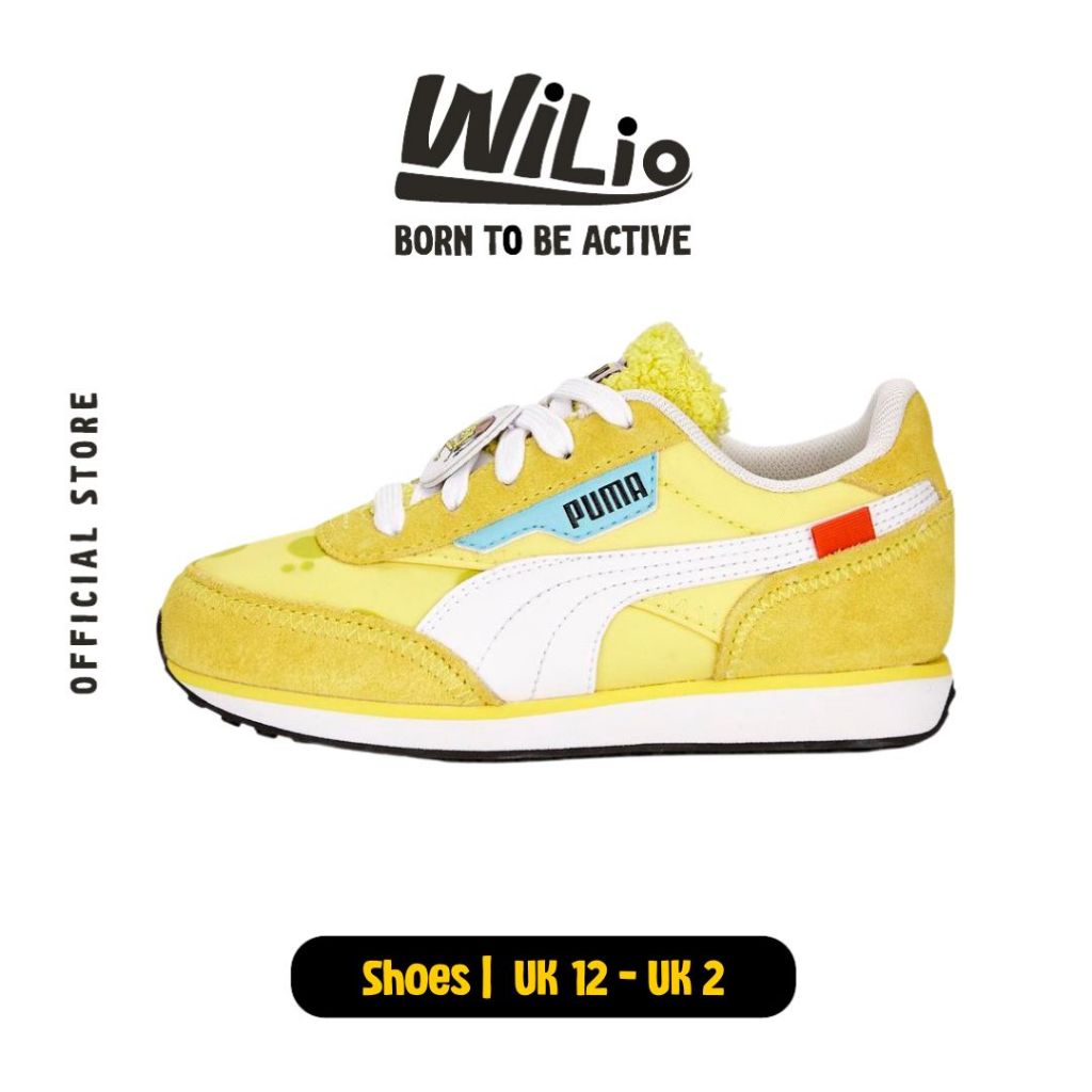PUMA Future Rider Spongebob Ps 39211701 - Sepatu Anak (Kuning)