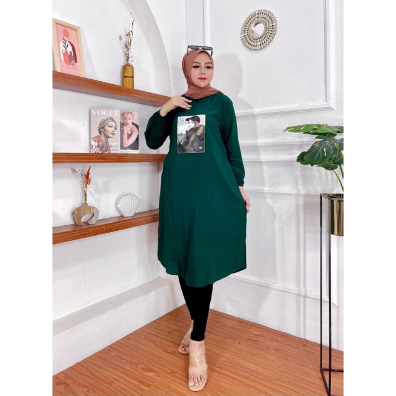 DARA LONG TUNIK - tunik rayon panjang wanita atasan wanita remaja dewasa terbaru termurah fashion mu
