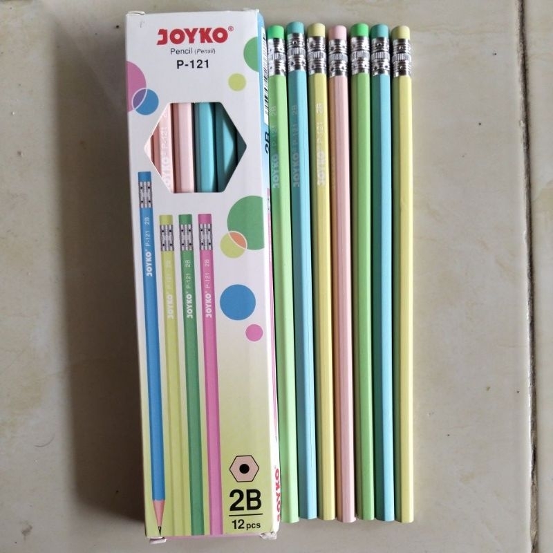

Pensil Joyko 2B 2in1 (penghapus) Warna Pastel