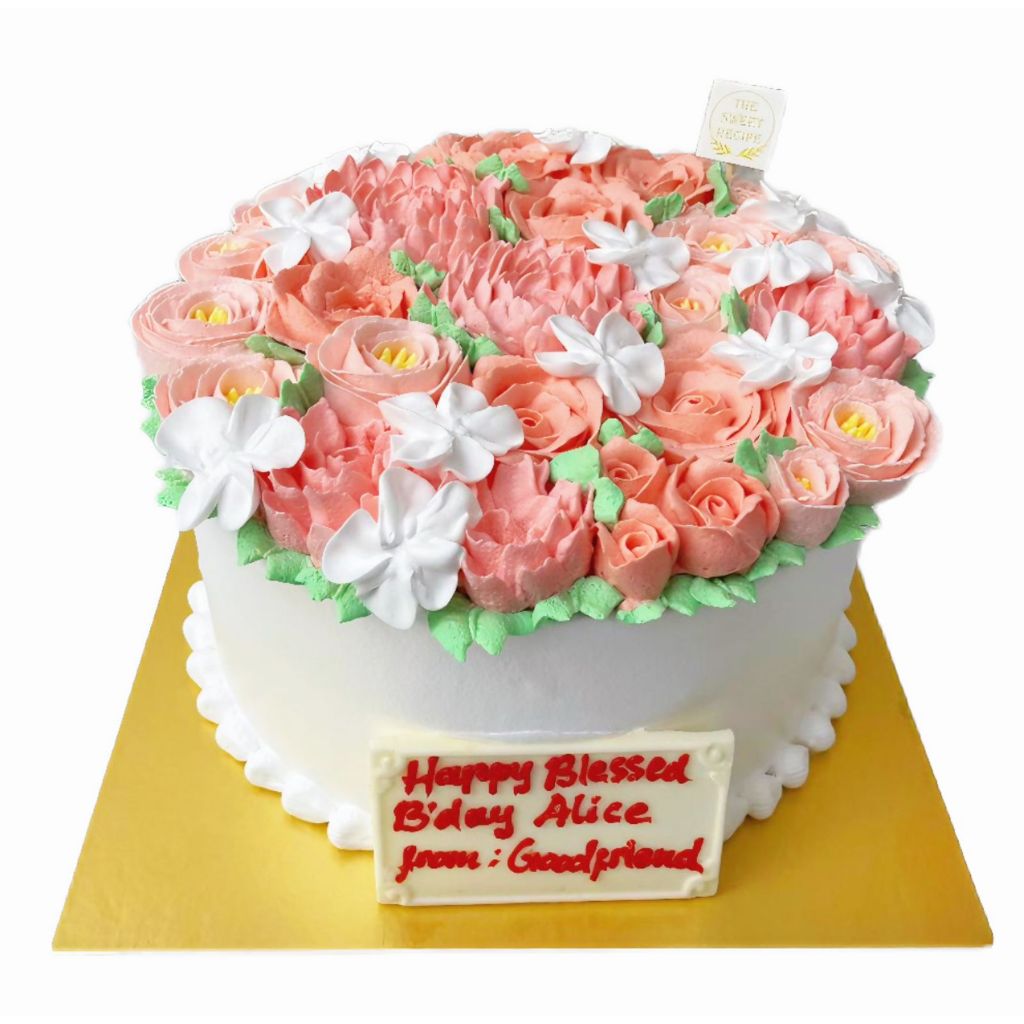 

Cake Flower Pink Rose