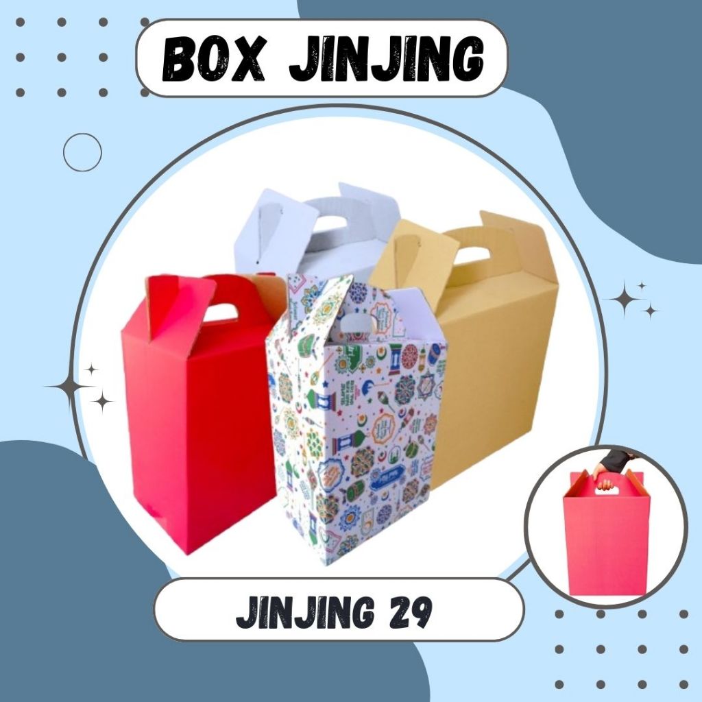 

Kardus Jinjing 29x20x36 Gable Box Dus Parcel Packing Buah Hampers Kemasan Idul fitri