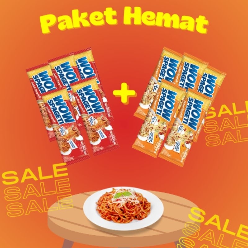 

WOW Spaghetti Paket Hemat isi 10 pcs