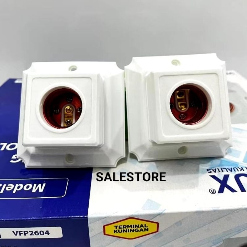 FITING SEGI 4 PLAFON VISALUX //FITING LAMPU