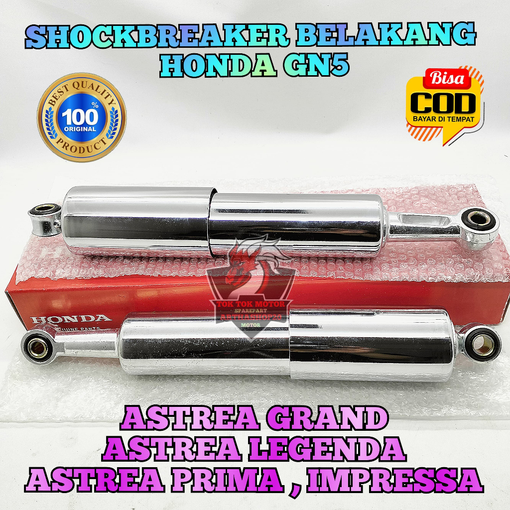 SHOCKBREAKER BELAKANG GN5 ASLI ORIGINAL MOTOR HONDA ASTREA GRAND , ASTREA LEGENDA , ASTREA PRIMA , I