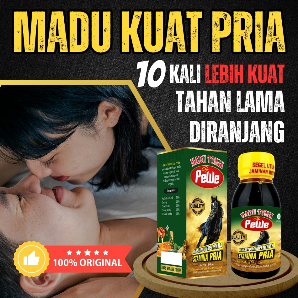 

Madu Tonik Pewe Original Madukuat Penambah Stamina Maksimal Kuat Tahan Lama Pria Perkasa Di Ranjang