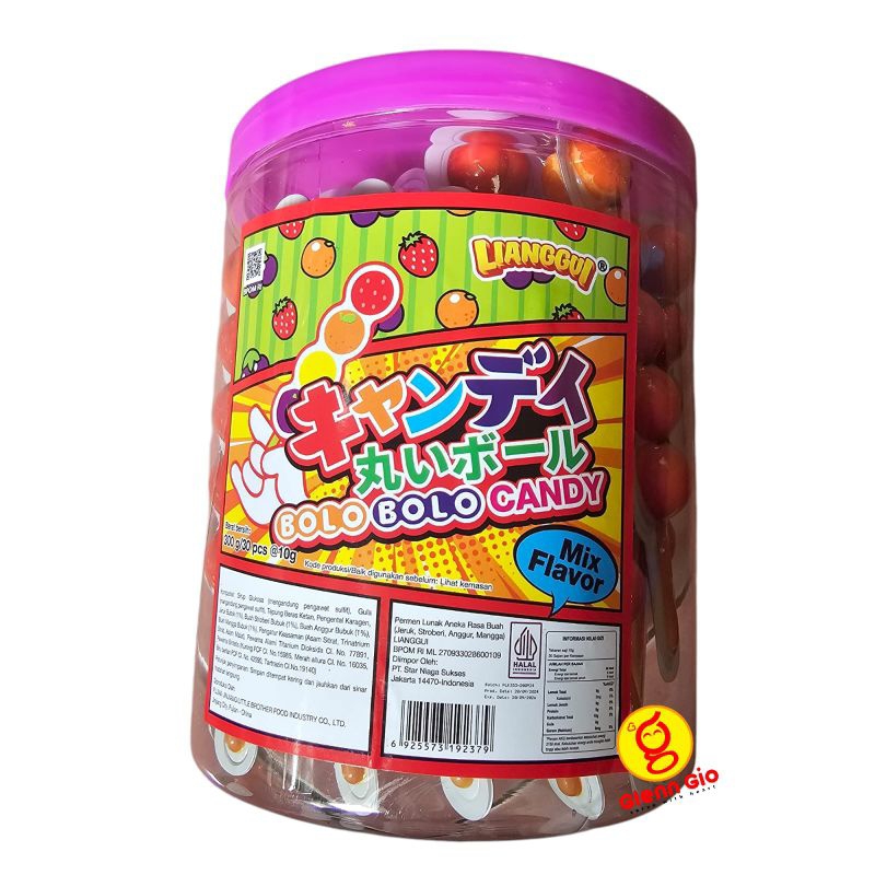 

Permen Lunak Sate Bolo Bolo Aneka Rasa Buah Lunak Mini Sate toples isi 3 pcs