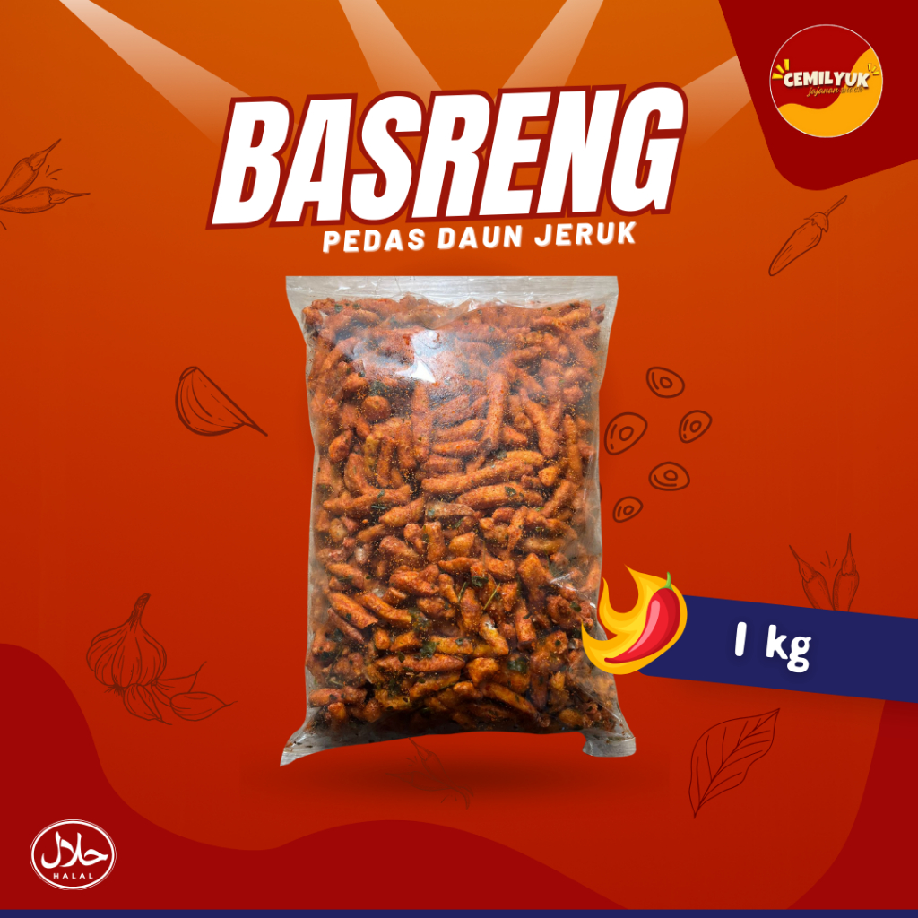 

Basreng Pedas Daun Jeruk Renyah VIRAL!! 1kg